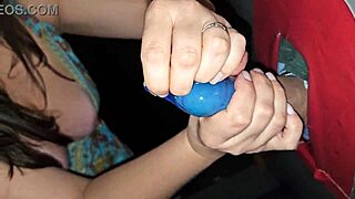 Glory hole surprise a hot stud made me cum hard at swingers house!
