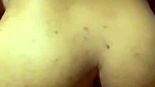 tiny pinay girlfriend rides boyfriend's cock rough at home close up