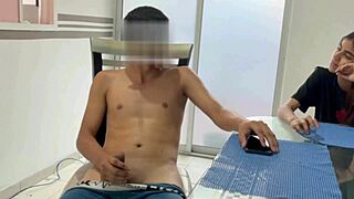 CAUGHT MY HORNY STEPBRO JERKING OFF - WANNA HELP HIM CUM?