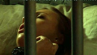 Tight slave bound in lesbian bondage fingers pussy to explosive orgasm under mistress control