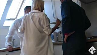 fit blonde milf tia layne juicy cunt offered to handymen mmf kitchen cowgirl deepthroat choking