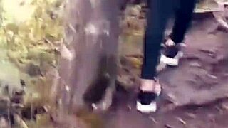 that stranger who's been eyeing me finally fucks me outdoors doggystyle!