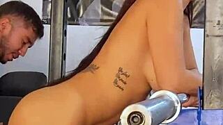 silvana lee enjoys fitness workout with brian evans