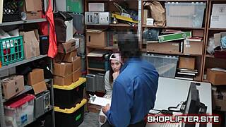 Young Shoplifting Teen Gets Busted and Blackmailed Hard!