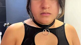 She catches her friend spying and takes his load on her face
