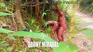 crazy czech bbw takes bbc bent over outdoors then doggystyle cumshot