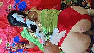 cute saree bhabhi teases father-in-law into rough back sex 😏🔥