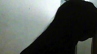 colombian beauty gets her lactating tits sucked and milked hard.