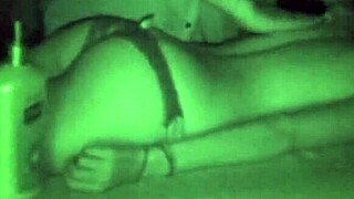oiled model bent over gets pussy fucked hard doggystyle during hidden cam massage till orgasm