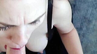 karla's smoke break chat flips to sloppy deepthroat pov facial