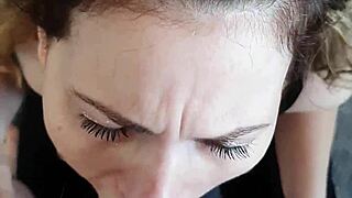 karla's smoke break chat flips to sloppy deepthroat pov facial