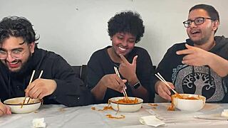 these three hot amateurs take hardcore railing like pros.