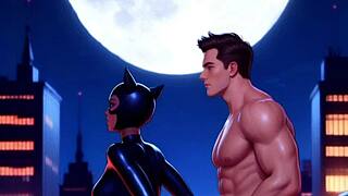 catwoman animated ai generated fun
