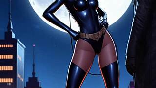 catwoman animated ai generated fun