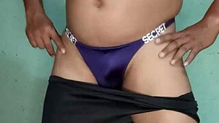 im dancin in purple satin victorias secret thong rippin clothes sexy