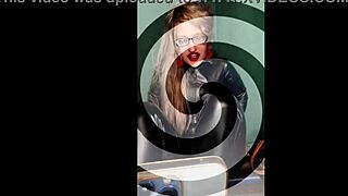 Bimbo Commands Crossdresser to Wear Used Panties Under Work Clothes