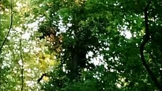 french milf slave f la salope bent over forest for maledom humiliation dildo pounding 😈🔥