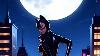 catwoman animated ai generated fun