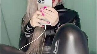 Bimbo Commands Crossdresser to Wear Used Panties Under Work Clothes