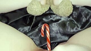 stepsis lost virginity to xmas candy in bizarre food play beverly hills arab kink