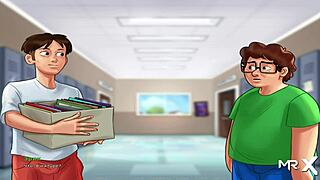 Summertimesaga Teases Boobs in Hentai Scene