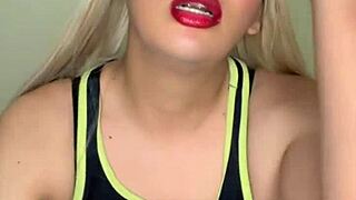 athletic transsexual shows off her rich tempting breasts