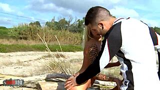 Stefani Tarrago Latina Milf Beach Threesome