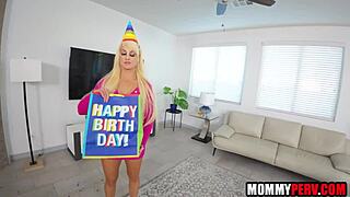 He surprises stepmom with a thoughtful birthday present she adores.