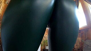 Goddess Deepthroats Cum Explosion While Cameltoe Shakes in Leather Fetish Glory!