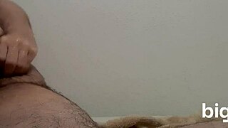 SOLO ANAL FISTING DILDO HANDJOB TO MASSIVE EJACULATION