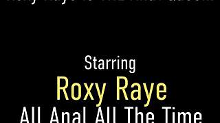 blonde roxy raye fists gaping ass and rides cock wet