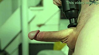 big dick takes on massage gun round 2 in epic athletic showdown 💥🍆