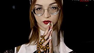 Freirinha Madalena Stuns in Beautiful Photoshoot with Costumes and Stockings!