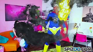 Spizoo teen hanna lay punished hard by big cock in garage doggystyle