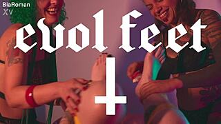 imagine my wet feet teasing your face while i make you worship every toe