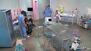 cosplay parody turns into group bang with three hot teen cosplayers and guys