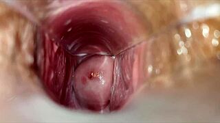 Watch her pussy explode in close-up vaginal orgasm