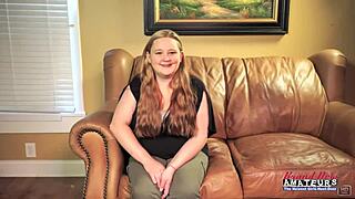 Big titted ginger coed rose rims deep then swallows every drop