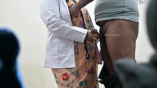 Hey doctor, check this patient's throbbing Indian cock up close