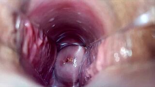 Watch her pussy explode in close-up vaginal orgasm