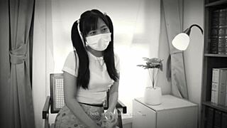 this cute asian babe in classic flick gets licked deep during steamy interview