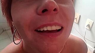 wild balcony bang with naughty redhead neighbor 🔥🍑