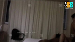 hotwife makes meek cuckold lick her while taking negro cock in amateur menage