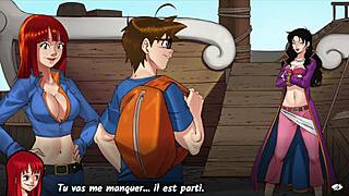Harem Heroes Part 1: French Slut's Ass and Tits Explode!