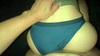 Secretary bends over for my thick dildo in real Latina doggy