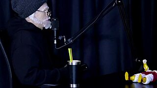 Oruan Kisses Famous Guy, Starts Wild Nude Fuck Fest with Two Bi Men on Sheer Red Lingerie