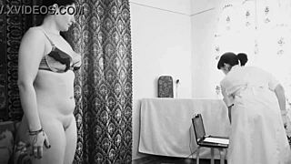 Lesbian milf doctor checkup big boobs puffy butt anal roleplay voyeur hidden cam