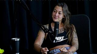 Oruan Kisses Famous Guy, Starts Wild Nude Fuck Fest with Two Bi Men on Sheer Red Lingerie