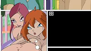 winx babes flash naughty in interactive comics