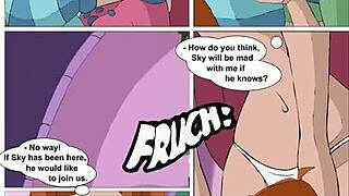 winx babes flash naughty in interactive comics